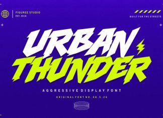 Urban Thunder Font preview image 1