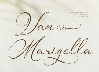 Van Marigella Font preview image 1
