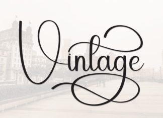 Vintage Font preview image 1