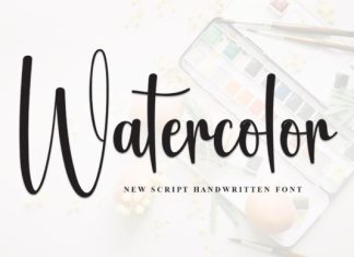 Watercolor Font preview image 1