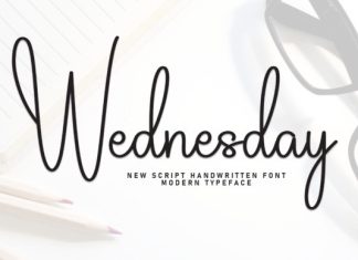 Wednesday Font preview image 1