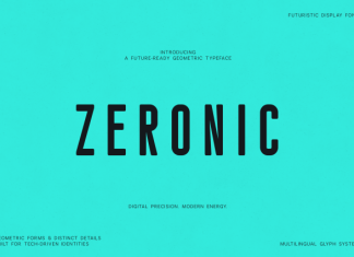 Zeronic Font preview image 1