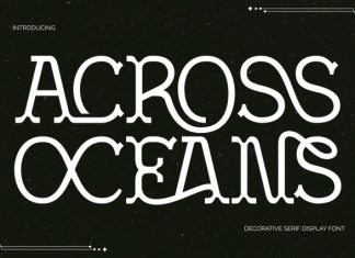 ACROSS OCEANS – DISPLAY SERIF FONT preview image 1