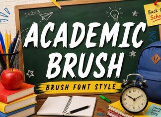 Academic Brush Font preview image 1