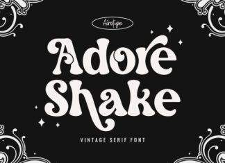 Adore Shake Font preview image 1