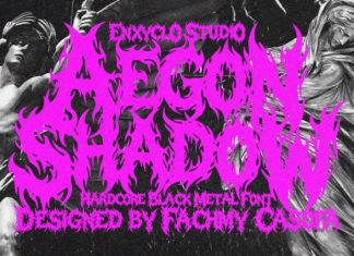 Aegon Shadow Font preview image 1