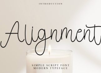 Alignment Font preview image 1