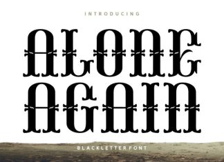 Alone Again Font preview image 1