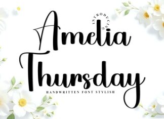 Amelia Thursday Font preview image 1