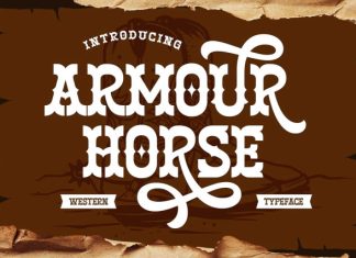 Armour Horse – Bold Western Display Font preview image 1