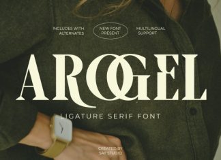 Arogel – Ligature Serif Font preview image 1
