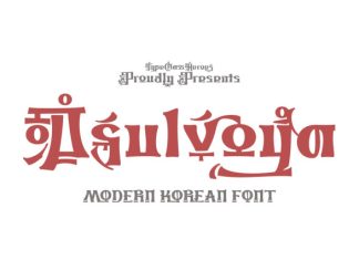 Asuvolya – Korean Font Style preview image 1