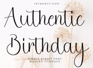 Authentic Birthday Font preview image 1