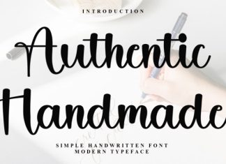 Authentic Handmade Font preview image 1