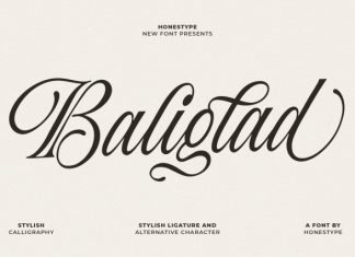 Baliglad – Stylish Calligraphy Font preview image 1