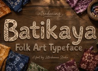 Batikaya DEMO Font preview image 1