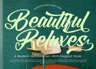 Beautiful Reluxes Font preview image 1