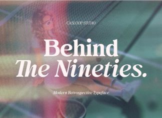 Behind The Nineties 12 Fonts preview image 1