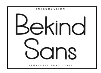 Bekind Sans Font preview image 1