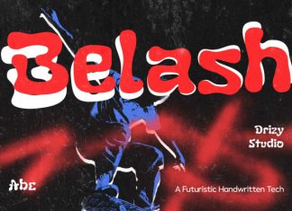Belash – Futuristic Handwritten Font preview image 1