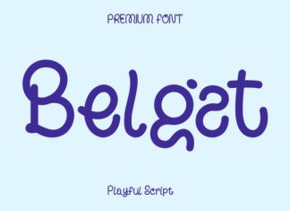 Belgat – Playful Display Script Font preview image 1