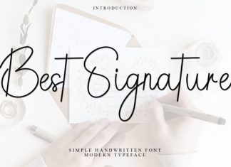 Best Signature Font preview image 1
