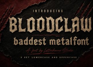 Bloodclaw Only Font preview image 1