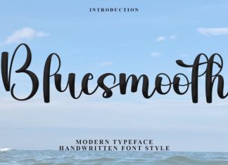 Bluesmooth Font preview image 1