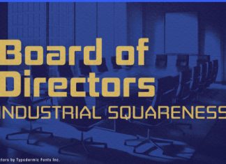 Board of Directors Font preview image 1