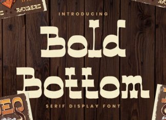 Bold Bottom Font preview image 1