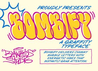 Bombify – Graffiti Bubble Typeface Font preview image 1