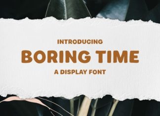 Boring Time Font preview image 1