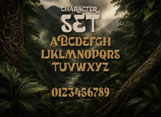 Borneo Echo Font preview image 2