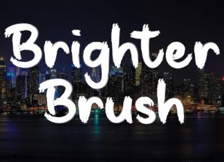 Brighter Brush Font preview image 1