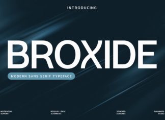 Broxide – Modern Sans Serif Font preview image 1