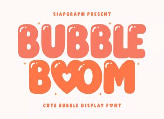 Bubble Boom Font preview image 1