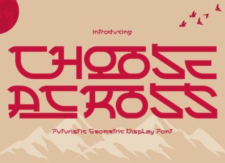 CHOOSE ACROSS – GEOMETRIC FONT preview image 1