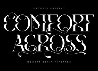 COMFORT ACROSS – LUXURY SERIF FONT preview image 1