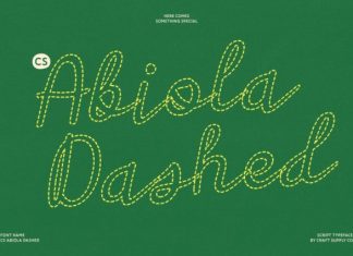 CS Abiola Dashed Font preview image 1