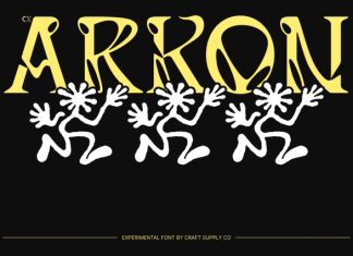 CS Arkon – Experimental Display Font preview image 1