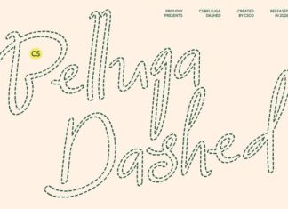 CS Belluga Dashed Font preview image 1