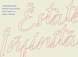 CS Belrise Dashed Font preview image 3
