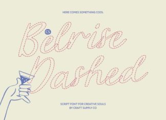 CS Belrise Dashed Font preview image 1