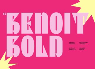 CS Benoit – Bold Sans Serif Font preview image 1