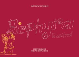 CS Bephyra Dashed Font preview image 1