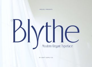 CS Blythe – Stylish Serif Font preview image 1