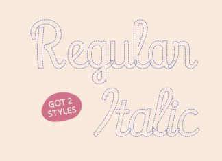 CS Brenda Dashed Font preview image 3
