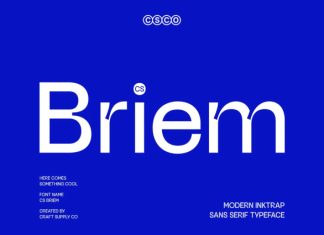 CS Briem – Inktrap Font preview image 1