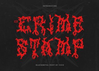 CS Crime Stamp Font preview image 1