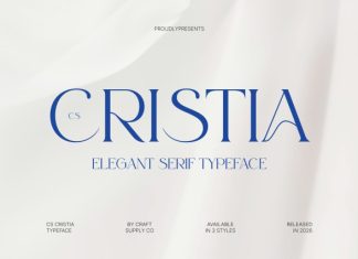 CS Cristia – Elegant Serif Font preview image 1